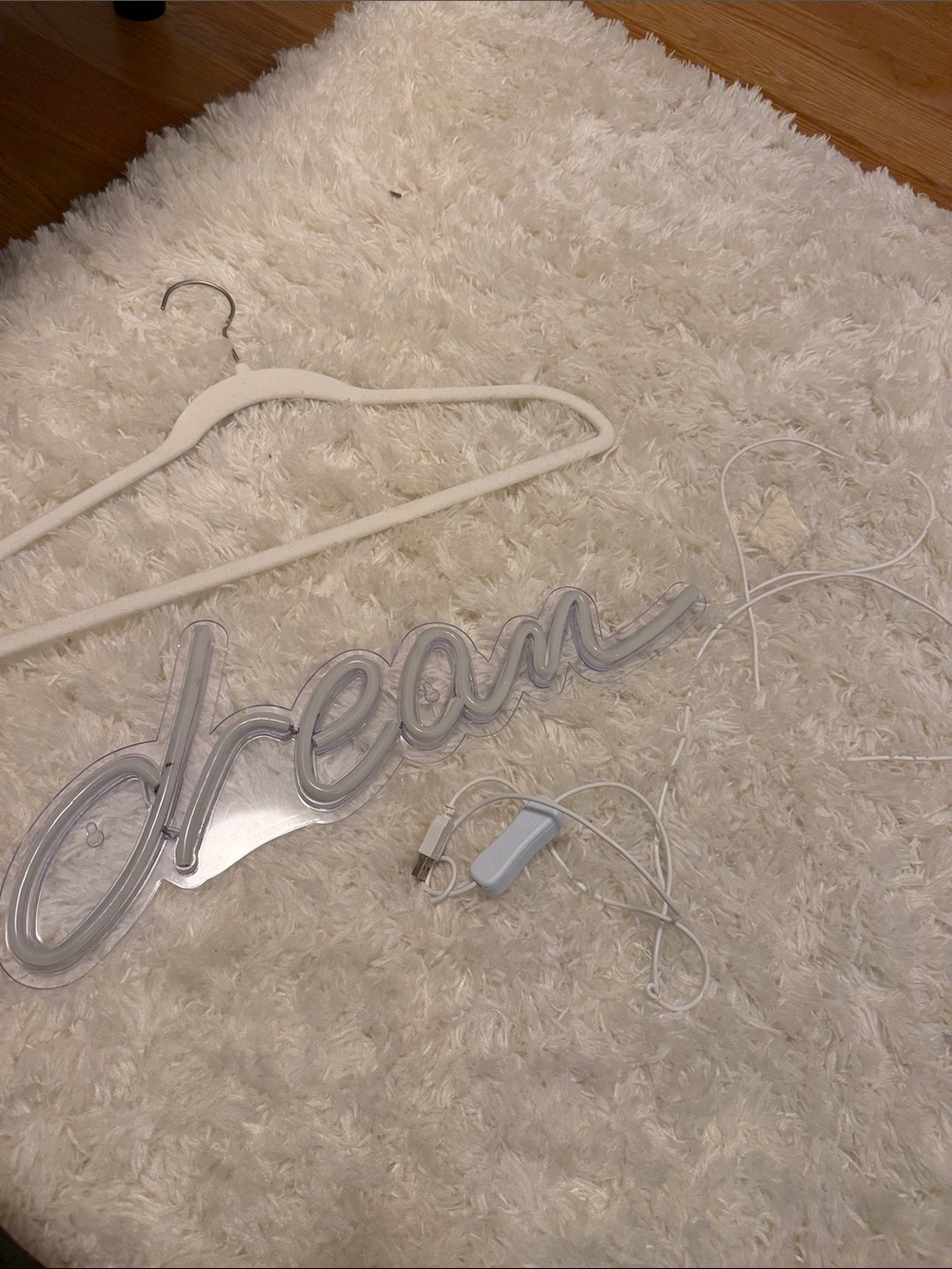 "Dream" Neon Sign in Frosted White - Picture 1 of 1